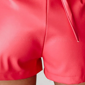 Pantalones cortos de cuero transpirables de secado rápido para mujer Venta caliente de pantalones cortos de cuero de mujer de calidad superior a la venta en venta al por mayor - Product Image 6