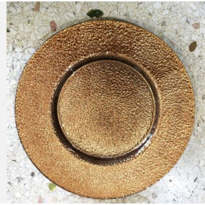 Napperons ronds et assiettes de présentation Vente à chaud Décoration de table de fête d'anniversaire de mariage Plaques de présentation en or - Product Image 3