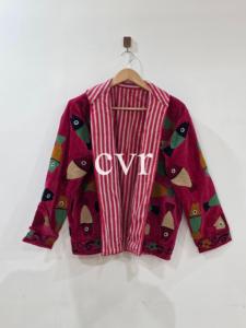 Suzani Velvet Uzbek Outerwear Handmade Velvet Suzani Eco-Friendly Hand Embroidered Women's Luxury Coat Winter <b>Boho</b> for Party We - Product Image 5