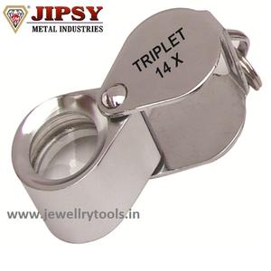 14x Magnification Jewelry Mini Eye Loupe Optical Glass Triplet Lens Foldaway Pocket Magnifying Tool Hobbyists <b>Watch</b> Repair - Product Image 2