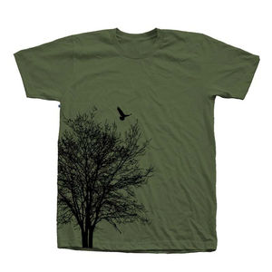 Venta al por mayor Unisex de alta calidad Camiseta 100% algodón de punto impreso árbol naturaleza diseño suelto ajuste bajo precio OEM hombres camiseta - Product Image 6