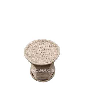 Taburete de bambú moderno hecho a mano para dormitorio, patio exterior, nueva consola de incrustaciones de hueso otomano interior para relajarse para escuelas y apartamentos - Product Image 2
