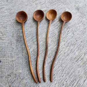Utensilios de Cocina de Madera de Acacia Natural de Alta Calidad al por Mayor, Cucharas de Madera para Cocinar en el Hogar a Precio Económico - Product Image 3