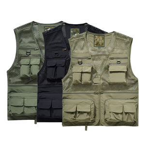 Hot TrendyTectical Gilet Couleur Unie Plaine En Cuir Véritable Gilet Personnalisé Décontracté Sans Manches Bouffant Gilets Hommes Plus La Taille Gilets - Product Image 1