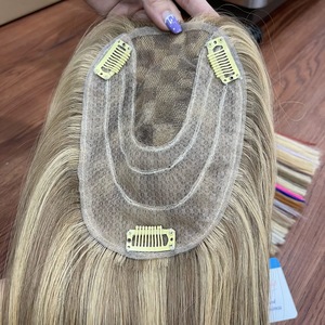 Wholesale 100% Human Hair Extensions Natural Black Vietnamese Hair <b>Toupee</b> and Toppers High Quality Raw Hair Material - Product Image 6