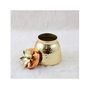 Pot de noix de fruits secs de concepteur unique utiliser des cadeaux décoratifs et d'affaires à la maison artisanat en métal fait à la main - Product Image 2