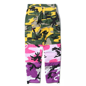 Pantalón de poliéster sublimado personalizado con diseño de camuflaje multicolor de servicio OEM para actividades al aire libre - Product Image 4