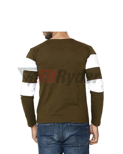 Camiseta deportiva de alta calidad para hombre, Color personalizado, patrón sólido, súper cómoda, transpirable, de punto, tarifa al por mayor, servicio OEM - Product Image 3