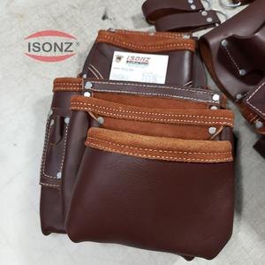 กระเป๋าใส่เล็บหนังสีน้ำตาลปรับแต่งได้ - Product Image 1