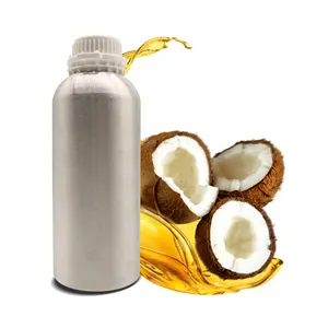 Óleo De Coco Óleo De Cozinha Grau Alimentar Extra Virgem em Massa Pure Clear Top Branco Chave Embalagem Cosméticos Cor Sólida Origem Líquida