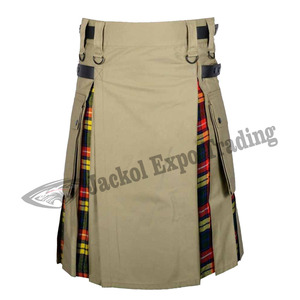 Gilet utilitaire hybride moderne fait main écossais pour hommes avec plaque Buchanan Tartan Basson Design Taille personnalisée 30-56 - Product Image 2