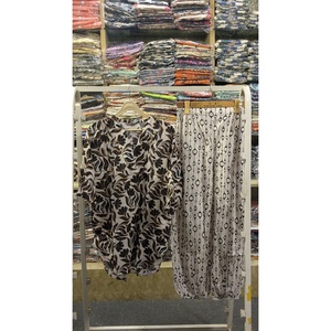 Women's Printed <b>2</b> PCS Suit Set with <b>Balloon</b> Pants for Daily Wear & Special Occasions Available in Various Colors - Product Image 1