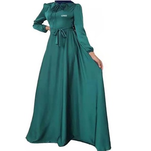 Vêtements ethniques en mousseline de soie grande taille robe longue traditionnelle femme musulmane islamique Abaya très vendue respirante Abaya pour filles - Product Image 3