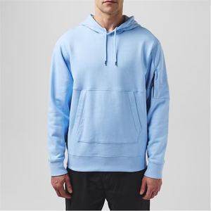 Sweat à capuche en mélange de coton pour un usage confortable Sweat à capuche de sport avec sweat à capuche surdimensionné uni à séchage rapide pour streetwear unisexe - Product Image 3