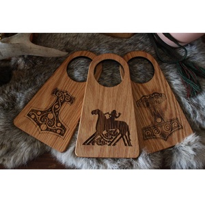 Corne de Viking artisanale en bois gravée au laser à vendre en vrac de l'Inde - Product Image 4