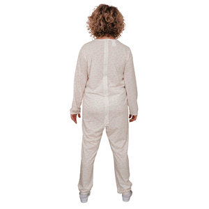 Ferrucci Comfort 100% Cotton OEKO-TEX Casual One-Piece Adaptive Pyjamas Anti-Strip Jumpsuit <b>Back</b> Closure Clothes <b>Protectors</b> - Product Image 4