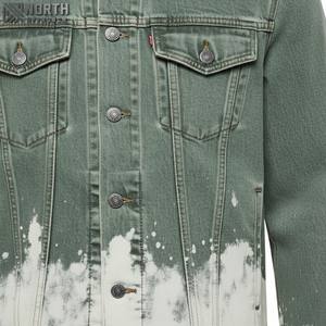 Veste de moto en toile vintage personnalisée Veste de moto en toile personnalisée Veste à capuche en jean pour hommes - Product Image 5