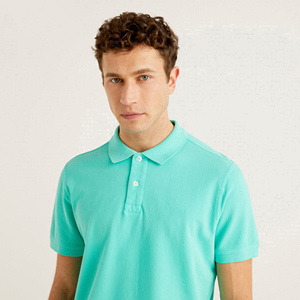 Polo de golf personnalisé pour homme, 100 % coton, logo brodé, décontracté, manches courtes, jersey uni, haute qualité, vierge - Product Image 6