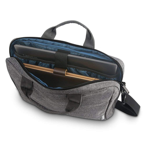 2021 Custom Business Premium Leather and Polyester Messenger Bag Luxury Crossbody <b>Briefcase</b> with Canvas Laptop Covers - Product Image 4
