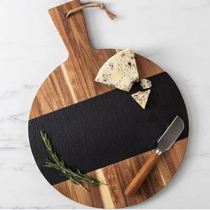 Tabla de cortar de madera maciza de proveedor global, bloque de corte doméstico de empalme de mármol para accesorios de cocina - Product Image 1