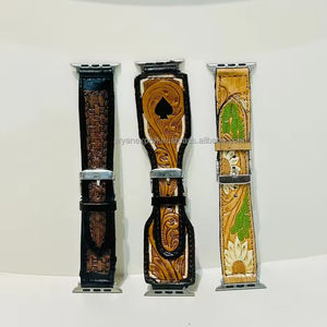 Correas de reloj compatibles con diseños personalizados occidentales de piel auténtica pintada a mano, los mejores accesorios de regalo con estilo - Product Image 4