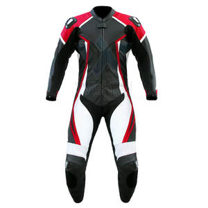 Combinaison de moto en cuir respirant deux pièces au design personnalisé, vêtements de sport de grande taille pour motos et courses automobiles, fabriquée au Pakistan - Product Image 1