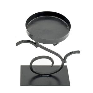 Bougeoir en fer noir forgé Master Piece Crafts Bougeoir vintage de luxe moyen - Product Image 1