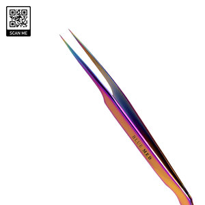 Pince à cils chirurgicale de luxe Bluemed, arc-en-ciel, personnalisée, légère, antistatique, en acier inoxydable, précision, durable - Product Image 2