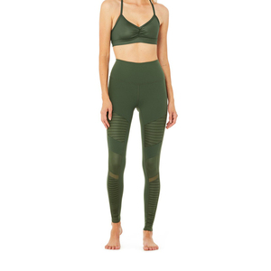 Taille haute Moto Legging course Yoga entraînement femmes sur pattes personnalisé Gym Fitness vente en gros pantalon Slim Fitness Leggings - Product Image 6
