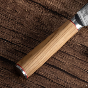 Venta al por mayor de cuchillos de cocina profesional mango de madera de olivo personalizado calidad superior de acero de Damasco cuchillo de Chef OEM ODM servicio - Product Image 6