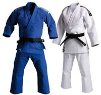 Özel Yüksek Kaliteli Malzemeden Üretilmiş En İyi Judo Üniforması Çok Renkli Unisex Judo Üniforması Kemerli Dövüş Sanatları Kıyafeti Pamuk Polyester