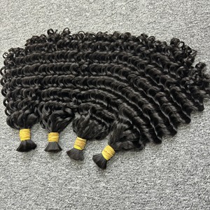 Cheveux vietnamiens crus de vague profonde vierge en vrac tressant des prolongements de cheveux humains - Product Image 4