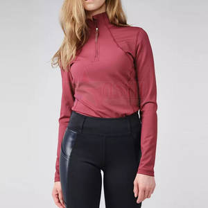 Sudadera Profesional de Equitación para Mujer, Transpirable, Impermeable, Cortavientos, de Poliéster y Elastano, con Cremallera, Elástica - Product Image 1