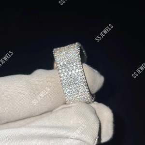 Champion <b>Ring</b> in 925 Silver and 14K Gold Hip Hop Style Customizable <b>Iced</b> VVS Moissanite Unique Customizable Moissanite <b>Rings</b> - Product Image 2