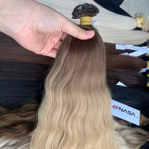 Extrémités Plates Spéciales Ombre Produits Fournisseur en Gros Kératine Préliée Extension de Cheveux Humains Vietnamiens Bruts Ondulés - Product Image 1
