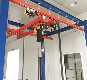 ระบบเครนแบบตั้งพื้นพร้อมรางไฟฟ้า ราคาประหยัด - Product Image 1