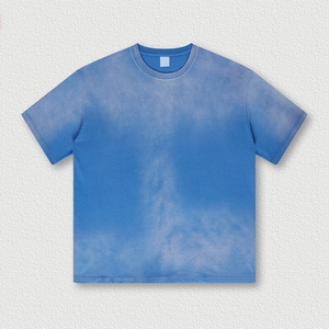 T-shirt pour homme de haute qualité, streetwear, 260 g/m², poids lourd, 100 % coton, vintage, col rond, lavé, surdimensionné - Product Image 4