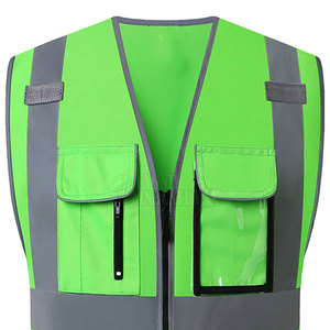 Vente en gros d'usine Nouveau style Gilet de chantier haute visibilité Logo personnalisé Conception de bande réfléchissante Gilet de sécurité - Product Image 2