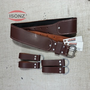 เข็มขัดเครื่องมือหนังสีแทนแท้สำหรับ100% กระเป๋า/กระเป๋าสำหรับช่างไม้และงานก่อสร้างราคาขายส่ง - Product Image 4
