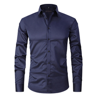 Chemises formelles pour hommes décontracté hommes plaine blanc à manches longues manteau vérifier mince travail en gros hommes chemises habillées
