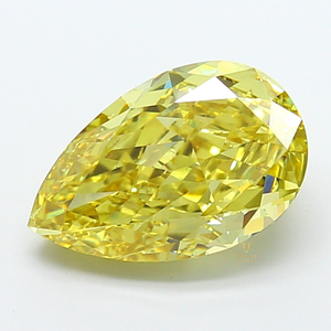 Diamante Cultivado en Laboratorio, Forma de Pera, Amarillo Intenso, 10 Quilates, Certificado IGI, Claridad VVS, CVD, Diamante Suelto, Proveedor Mayorista - Product Image 2