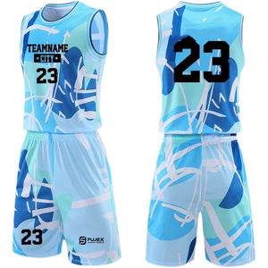 Uniformes de basket-ball de logo personnalisé de haute qualité Techniques imprimées de nouveau style de haute qualité Respirant Meilleurs matériaux Bon marché - Product Image 3