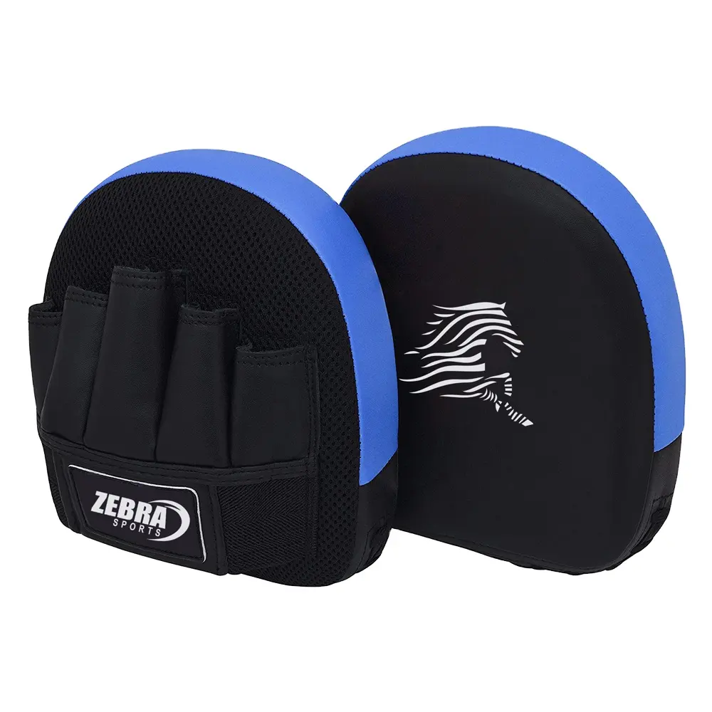 Kids Boxing Pads Focus Mitts Maya hide leather Curved Junior Hook and Jab Target Hand Pads Great for Youth MMA Martial Arts