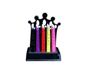 Lot de 15 pinces à cils en acier inoxydable à pointe inclinée de nouveau style finition miroir trous noirs grade A + durable - Product Image 3
