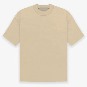 Camiseta esencial vintage de cuello redondo para hombre, Camiseta de algodón 100% con estampado de logotipo personalizado de fabricación - Product Image 2