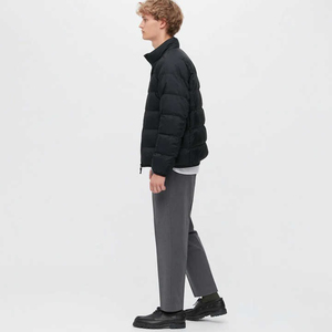 Chaqueta de Invierno Personalizada para Hombre, Negra, Acolchada, Rellena de Plumón, Impermeable y Resistente al Viento, con Revestimiento Impermeable - Product Image 5