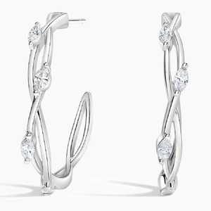Fourniture en gros de boucles d'oreilles en or et diamant gravées sur mesure pour boutiques de cadeaux personnalisées - Product Image 3