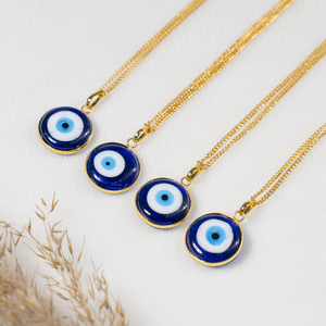 Pendentif Œil Turc Premium Tendance avec Chaîne, Pendentif en Cristal Naturel de Guérison pour la Méditation, Bijou Tendance au Meilleur Prix - Product Image 4