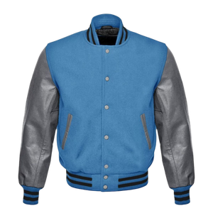 Chaqueta universitaria vintage de invierno de lana para hombre, chaqueta Letterman de escuela secundaria con bordado personalizado y cuello levantado - Product Image 4