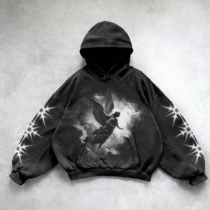 Personalizado 500 Gsm 400gsm Tela Hombres Sudaderas Algodón En Blanco Casual Sudadera con capucha de gran tamaño de impresión en relieve logotipo para Unisex - Product Image 2